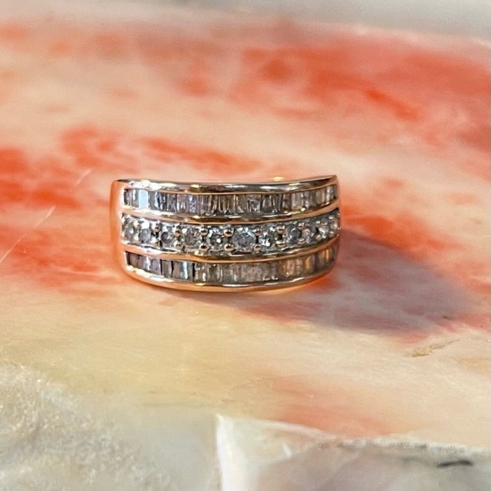 Gorgeous diamond anniversary band in Rose Gold